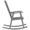 vidaXL Rocking Chair with Cushions Grey Solid Acacia Wood
