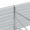 vidaXL Garden Raised Bed 480x80x45 cm Galvanized Steel Silver