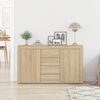 vidaXL Sideboard Sonoma Oak 120 x 36 x 69 cm Engineered Wood