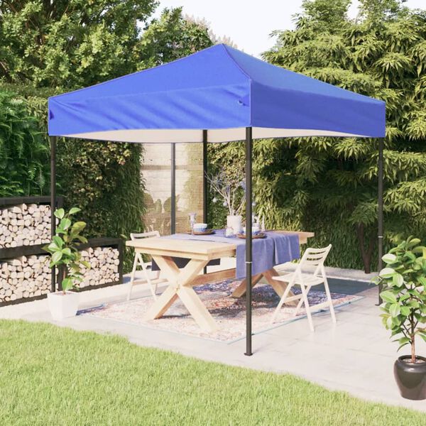 vidaXL Folding Party Tent Blue 2x2 m