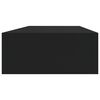 vidaXL Wall-mounted Drawer Shelves 2 pcs Black 60x23.5x10cm MDF