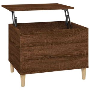 vidaXL Coffee Table Brown Oak 60x44,5x45 cm Engineered Wood