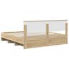 vidaXL Bed Frame Sonoma Oak 180 x 200 cm Engineered Wood