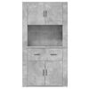 vidaXL Highboard Concrete Grey Engineered Wood