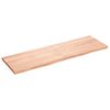 vidaXL Table Top Light Brown 160x50x(2-4) cm Treated Solid Wood Oak