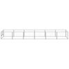 vidaXL Dog Kennel Silver 6 m² Steel