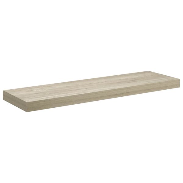 vidaXL Floating Wall Shelf Oak 80x23.5x3.8 cm MDF