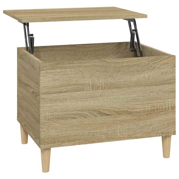 vidaXL Coffee Table Sonoma Oak 60x44.5x45 cm Engineered Wood