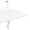 vidaXL Hanging Balcony Table White 60 x 39 x 65 cm Steel