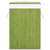 vidaXL Bamboo Laundry Basket Green