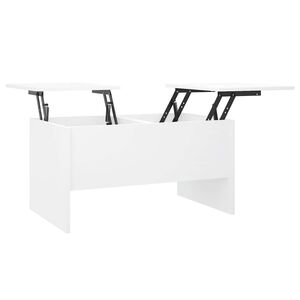 vidaXL Coffee Table White 80x50x42,5 cm Engineered Wood