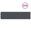 vidaXL Lawn Edging 10 pcs 25 x 103 cm Steel Anthracite