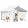 vidaXL Outdoor Dog Kennel with Roof 200x200x150 cm