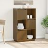 vidaXL Highboard Honey Brown 74x35x117 cm Solid Wood Pine