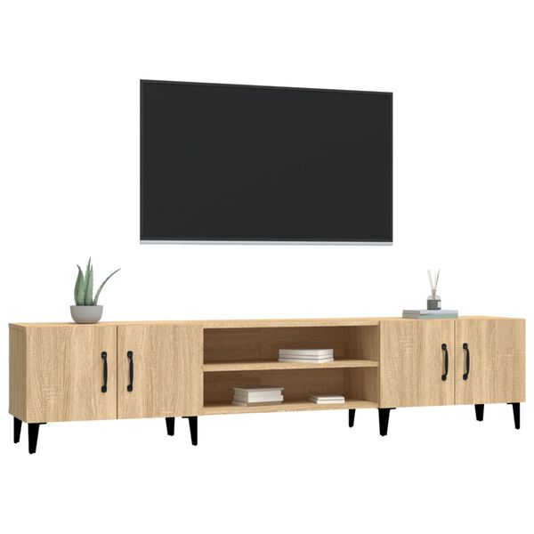 vidaXL TV Cabinet Sonoma Oak 180x31.5x40 cm Engineered Wood