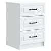 vidaXL Bedside Cabinet White 43 x 41 x 63.5 cm Engineered Wood