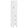 vidaXL Cabinet Set 2 pcs 33 x 34.5 x 90 cm Engineered Wood White