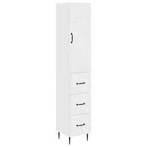 vidaXL Cabinet Set 2 pcs 33 x 34.5 x 90 cm Engineered Wood White