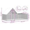 vidaXL Chicken Coop 4x2x2 m Galvanised Steel