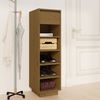vidaXL Shoe Cabinet Honey Brown 30x34x105 cm Solid Wood Pine