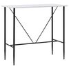 vidaXL Bar Table White 120x60x110 cm MDF