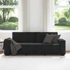vidaXL 3-Seater Sofa Black 220x78x84 cm Velvet
