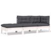 vidaXL 6 Piece Garden Lounge Set with Cushions Solid Pinewood