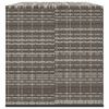 vidaXL Garden Cushion Box PE Rattan 291x100.5x104 cm Grey