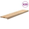 vidaXL Stair Treads 20 pcs Untreated 120x30x2 cm Solid Wood Oak