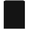 vidaXL Wall-mounted Bedside Cabinet Black 50x36x47 cm