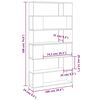 vidaXL Book Cabinet Room Divider Grey 100x24x188 cm