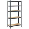 vidaXL 5-Layer Storage Shelf Anthracite Steel&Engineered Wood