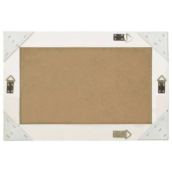 vidaXL Wall Mirror Baroque Style 60x40 cm White