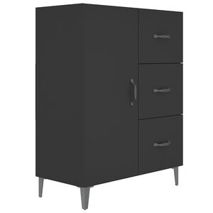 vidaXL Sideboard Black 69,5x34x90 cm Engineered Wood