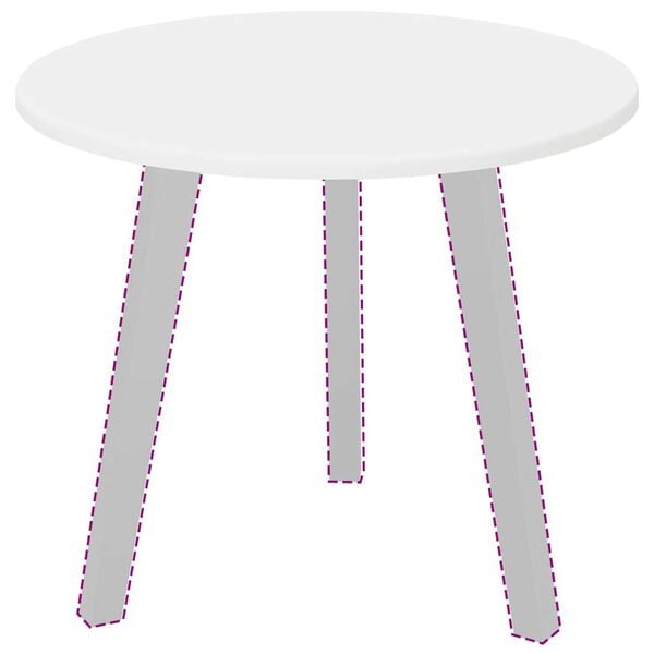 vidaXL Table Top White 50 x 50 x 1.5 cm Engineered Wood