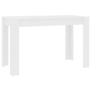 vidaXL Dining Table White 120x60x76 cm Engineered Wood