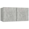 vidaXL 7 Piece TV Cabinet Set Concrete Grey Engineered Wood