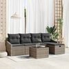 vidaXL Sofa Set with Cushion 5 pcs Poly Rattan