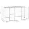 vidaXL Outdoor Dog Kennel Galvanised Steel with Roof 7.26 m²