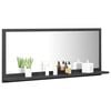 vidaXL Bathroom Mirror Grey 90x10.5x37 cm Engineered Wood