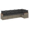 vidaXL Patio Sofa Set 4-Seaters Grey