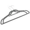 vidaXL 100 pcs Clothes Hanger Set Anti-slip Grey Velvet