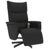 vidaXL Massage Recliner Chair with Footrest Black Faux Leather