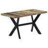 vidaXL Dining Table 140x70x75 cm Solid Reclaimed Wood