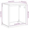 vidaXL Wall Cube Shelves 2 pcs Grey 30x15x30 cm