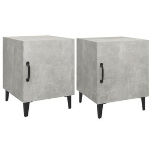 vidaXL Bedside Cabinet | Set of 2 | Concrete grey | Engineered wood