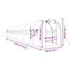 vidaXL Greenhouse with Steel Frame Green 24 m&sup2; 12x2x2 m