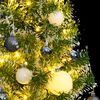 vidaXL Artificial Christmas Tree 150 LEDs&Ball Set&Flocked Snow 150 cm