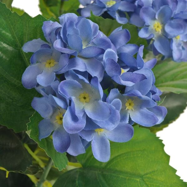 vidaXL Artificial Hydrangea Plant with Pot 60 cm Blue