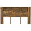 vidaXL Headboard Cabinet Smoked Oak 180x18.5x104.5 cm
